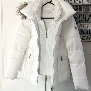 White winter jacket